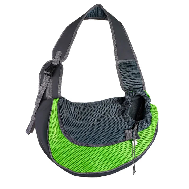 bolsa de transporte para gatos verde